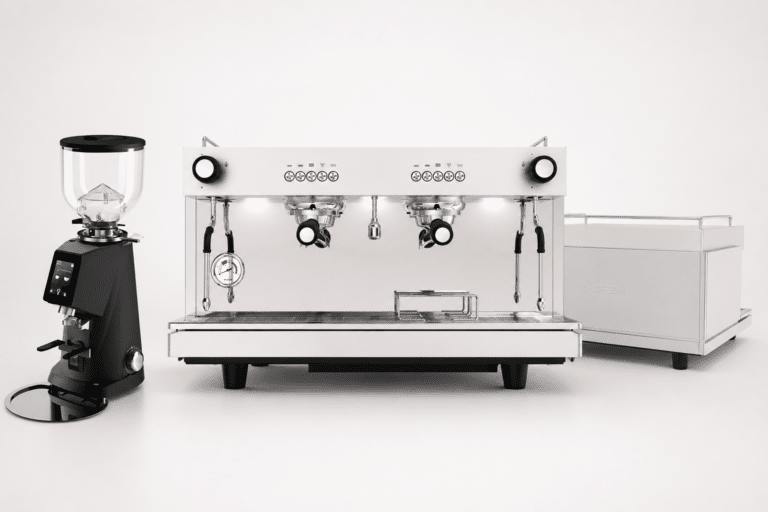 Crem EX2 espresso machine with grinder and water boiler